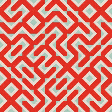 Soyut Geometrik Desen, üretken hesaplama sanatı çizimi