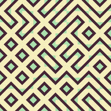 Soyut Geometrik Desen, üretken hesaplama sanatı çizimi