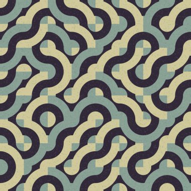 Soyut Geometrik Desen, üretken hesaplama sanatı çizimi