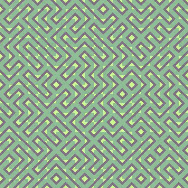 Soyut Geometrik Desen, üretken hesaplama sanatı çizimi