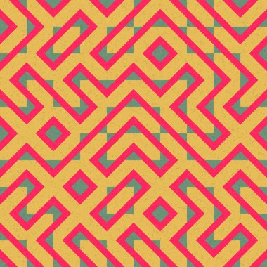 Soyut Geometrik Desen, üretken hesaplama sanatı çizimi