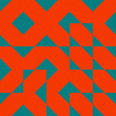 Soyut Geometrik Desen, üretken hesaplama sanatı çizimi