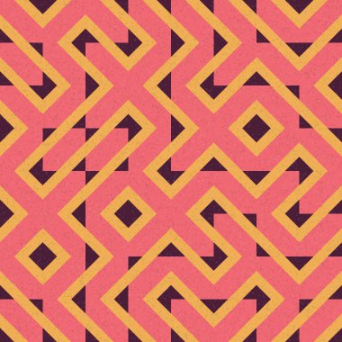 Soyut Geometrik Desen, üretken hesaplama sanatı çizimi