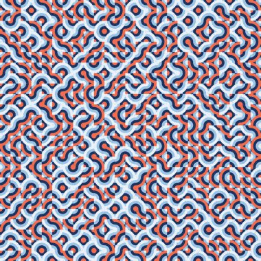 Soyut Geometrik Desen, üretken hesaplama sanatı çizimi