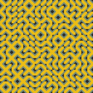 Soyut Geometrik Desen, üretken hesaplama sanatı çizimi