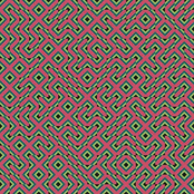 Soyut Geometrik Desen, üretken hesaplama sanatı çizimi