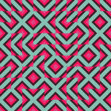 Soyut Geometrik Desen, üretken hesaplama sanatı çizimi