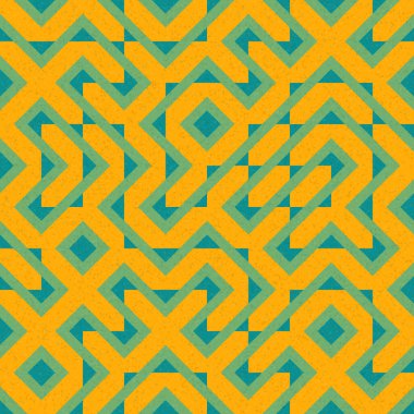 Soyut Geometrik Desen, üretken hesaplama sanatı çizimi