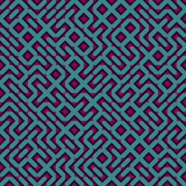 Soyut Geometrik Desen, üretken hesaplama sanatı çizimi