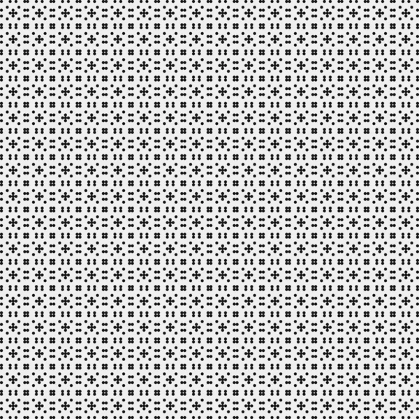 Seamless Pattern Black White Geometric Shapes Generative Computational Art Vector — Stock Vector