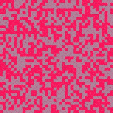 Soyut Geometrik Desen, üretken hesaplama sanatı çizimi 