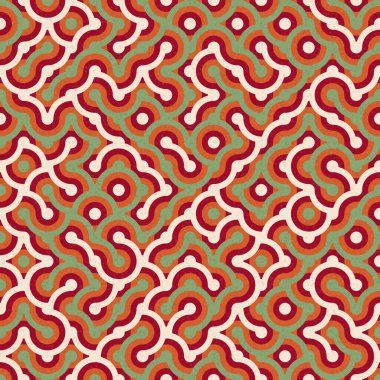 soyut geometrik dikişsiz desen, vektör illüstrasyonu 