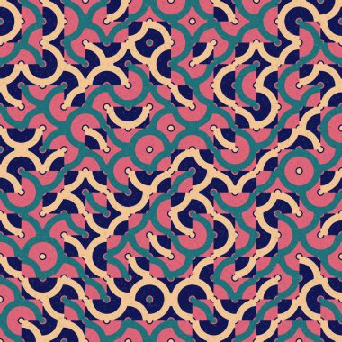 soyut geometrik dikişsiz desen, vektör illüstrasyonu 