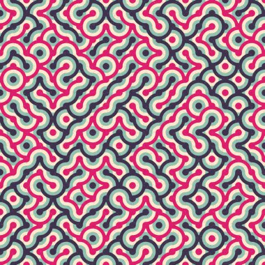 soyut geometrik dikişsiz desen, vektör illüstrasyonu 