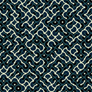 Soyut Geometrik Desen, üretken hesaplama sanatı çizimi 