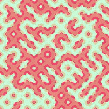 Soyut Geometrik Desen, üretken hesaplama sanatı çizimi 