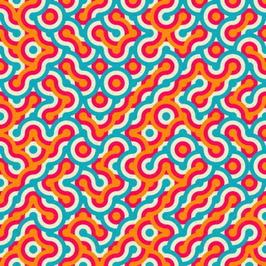 soyut geometrik dikişsiz desen, vektör illüstrasyonu 