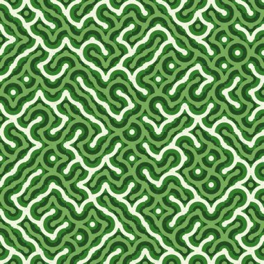 Soyut Geometrik Desen, üretken hesaplama sanatı çizimi 