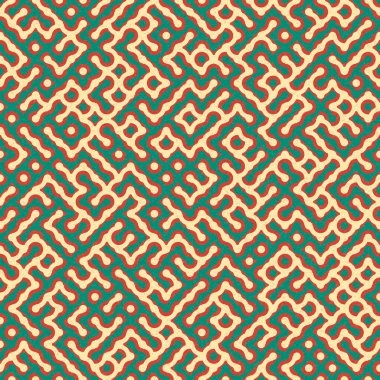 Soyut Geometrik Desen, üretken hesaplama sanatı çizimi 