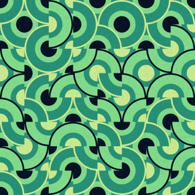 Soyut Geometrik Desen, üretken hesaplama sanatı çizimi 