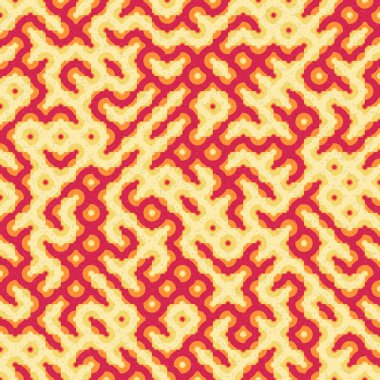 Soyut Geometrik Desen, üretken hesaplama sanatı çizimi 