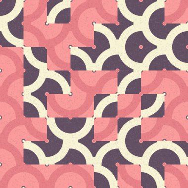 Soyut Geometrik Desen, üretken hesaplama sanatı çizimi 