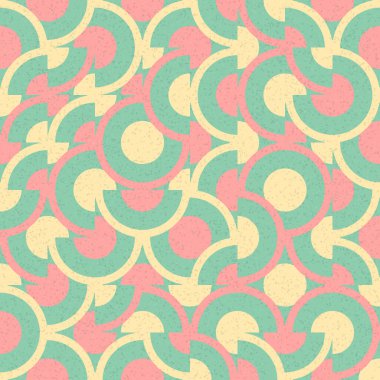 Soyut Geometrik Desen, üretken hesaplama sanatı çizimi 