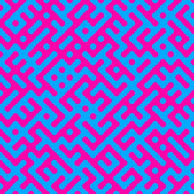 Soyut Geometrik Desen, üretken hesaplama sanatı çizimi