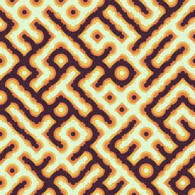 Soyut Geometrik Desen, üretken hesaplama sanatı çizimi