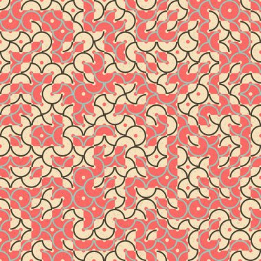 Soyut Geometrik Desen, üretken hesaplama sanatı çizimi