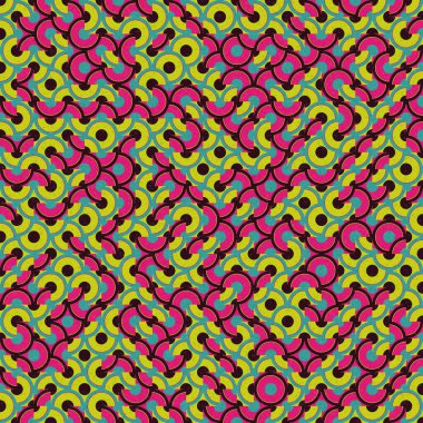 Soyut Geometrik Desen, üretken hesaplama sanatı çizimi