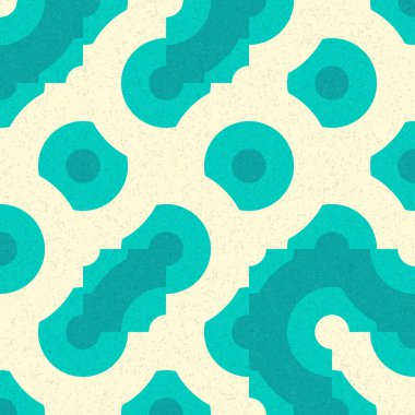 Soyut Geometrik Desen, üretken hesaplama sanatı çizimi