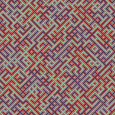 Soyut Geometrik Desen, üretken hesaplama sanatı çizimi