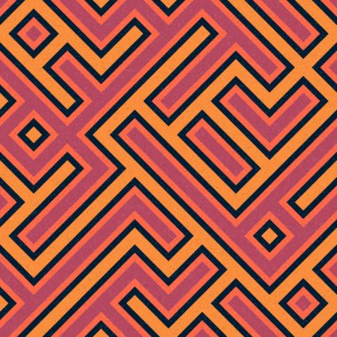 Soyut Geometrik Desen, üretken hesaplama sanatı çizimi