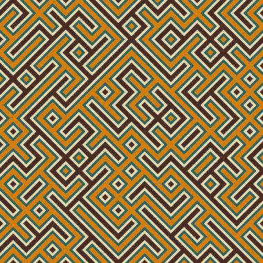 Soyut Geometrik Desen, üretken hesaplama sanatı çizimi