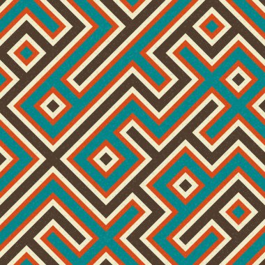 Soyut Geometrik Desen, üretken hesaplama sanatı çizimi