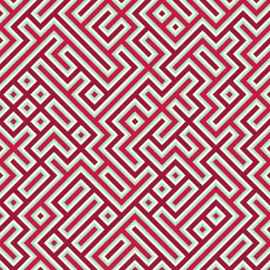 Soyut Geometrik Desen, üretken hesaplama sanatı çizimi