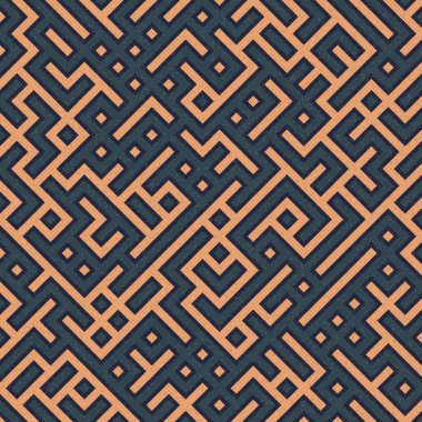 Soyut Geometrik Desen, üretken hesaplama sanatı çizimi