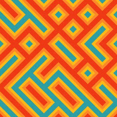 Soyut Geometrik Desen, üretken hesaplama sanatı çizimi