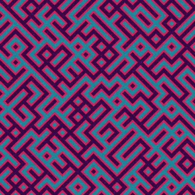 Soyut Geometrik Desen, üretken hesaplama sanatı çizimi