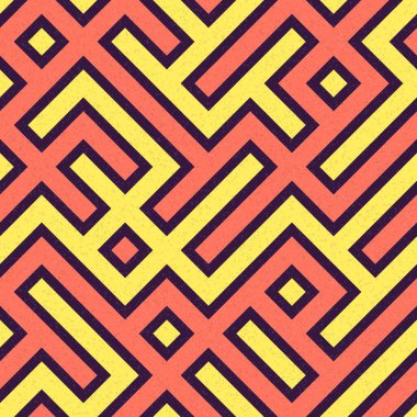 Soyut Geometrik Desen, üretken hesaplama sanatı çizimi