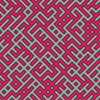 Soyut Geometrik Desen, üretken hesaplama sanatı çizimi