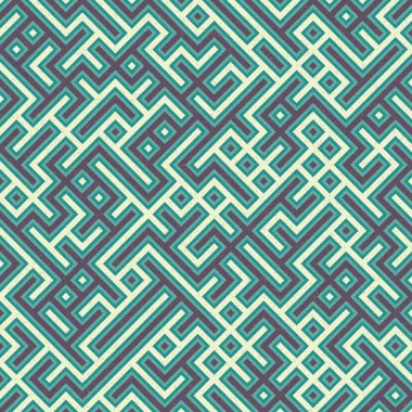 Soyut Geometrik Desen, üretken hesaplama sanatı çizimi