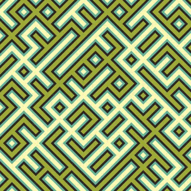 Soyut Geometrik Desen, üretken hesaplama sanatı çizimi