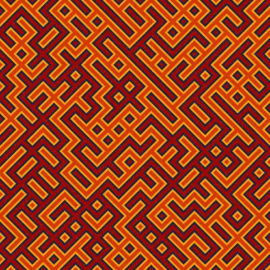 Soyut Geometrik Desen, üretken hesaplama sanatı çizimi