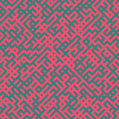 Soyut Geometrik Desen, üretken hesaplama sanatı çizimi