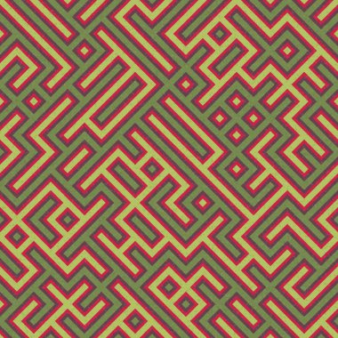 Soyut Geometrik Desen, üretken hesaplama sanatı çizimi