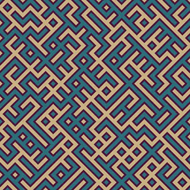 Soyut Geometrik Desen, üretken hesaplama sanatı çizimi