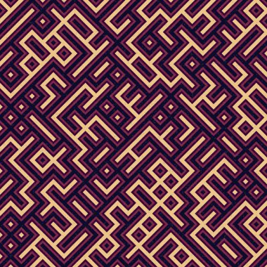 Soyut Geometrik Desen, üretken hesaplama sanatı çizimi