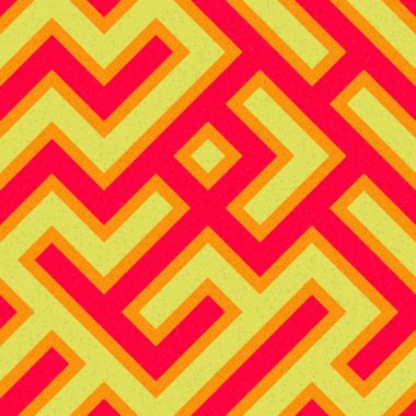 Soyut Geometrik Desen, üretken hesaplama sanatı çizimi